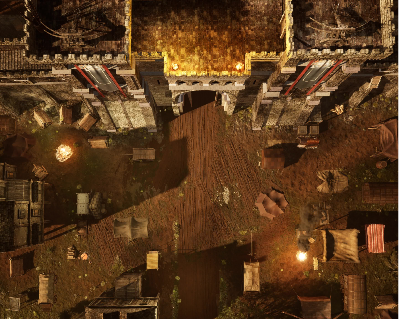 Basilisk Gate at dusk